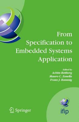 From Specification to Embedded Systems Application - IFIP Advances in Information and Communication Technology v. 184 (Hardback)
