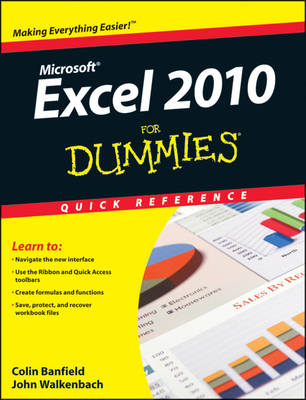 Excel 2010 For Dummies Quick Reference (Paperback)