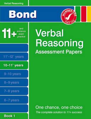Bond Verbal Reasoning Assessment Papers 10-11+ Years Book 1 (Paperback)