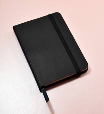 Monsieur Notebook Leather Journal - Black Ruled Small A6 (Leather / fine binding)