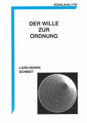 Der Wille zur Ordnung (Paperback)